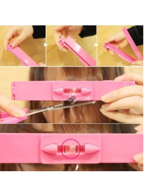 Hajvágást segítő vonalzó