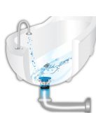 Fürdőszobai/konyhai lefolyószűrő - Kék