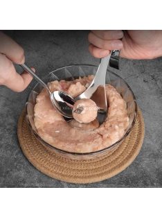 Húsgombóc készítő kanál