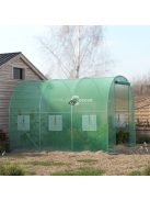 Üvegház ponyvafólia zöld szúnyoghálós ablakkal, 2x3x2m