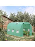 Üvegház ponyvafólia zöld szúnyoghálós ablakkal, 2x3x2m