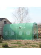Üvegház fólia zöld szúnyoghálós ablakkal, 2x4.5 m