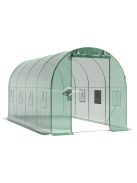 Üvegház fólia zöld szúnyoghálós ablakkal, 2x4.5 m