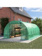 Üvegház fólia zöld szúnyoghálós ablakkal, 2x6x3m