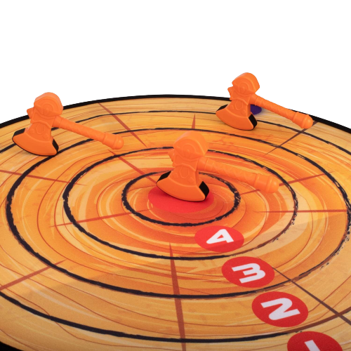 Célbadobó 71cm-es céltábla +  4 db játék fejsze