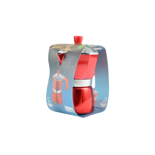 Perfect Home - Piros kotyogós kávéfőző (3 személyes)