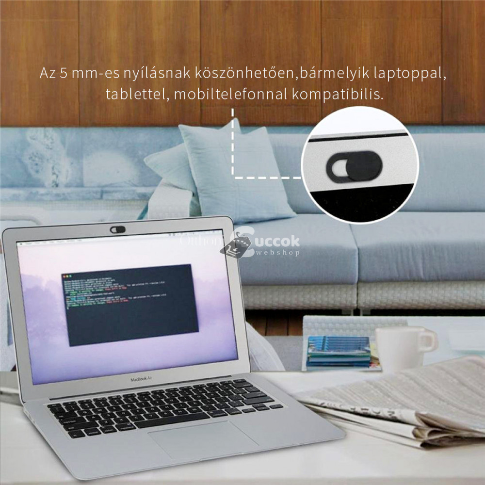 Ultravékony webkamera takaró (6db)