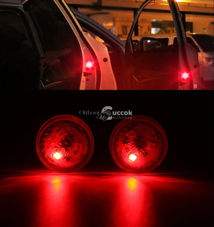 Autóajtó LED figyelmeztető lámpa (2db)