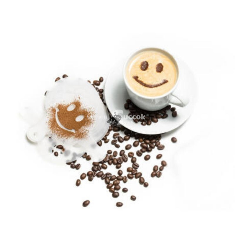 Kávé és Cappucinó díszítő sablonkészlet