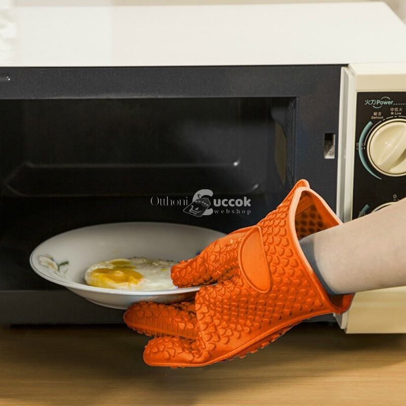 Image of Sütőkesztyű, hőálló konyhai edényfogó szilikon kesztyű, 1 darab