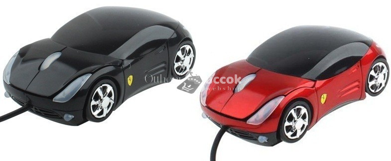 Image of Autós lézeres 3D USB egér kék színben, autós dizájnnal