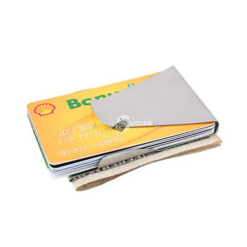 Image of Bankkártya- és pénztartó bőr pénztárca biztonságos RFID védelemmel