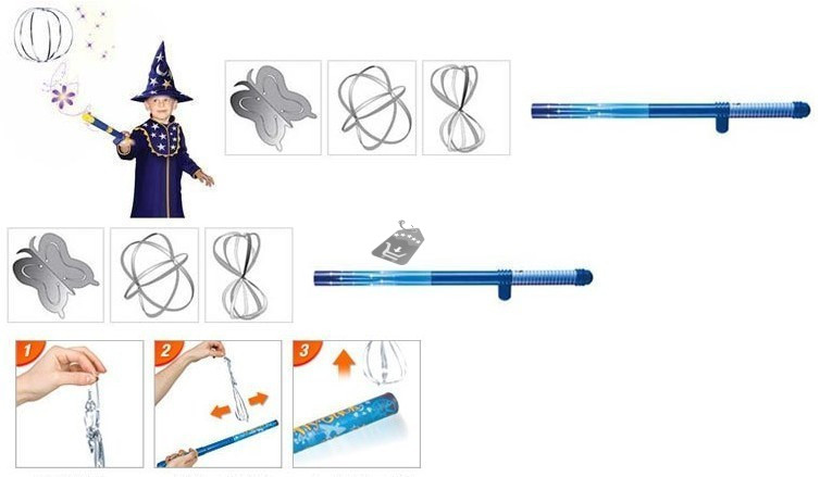 Image of Varázspálca, ügyességi játék, levitációs pálca gyerekeknek és felnőtteknek, szórakoztató mágikus eszköz otthoni és kültéri használatra