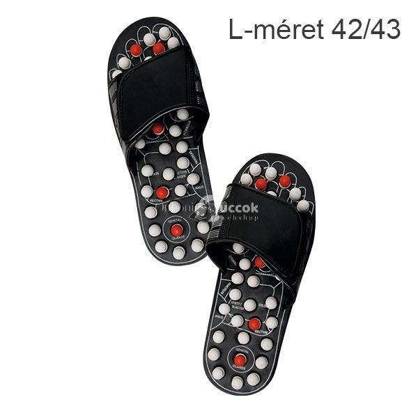 Image of Akupresszúrás Masszírozó Papucs S-Méret (38/39) - Relaxáló Lábmasszázsra