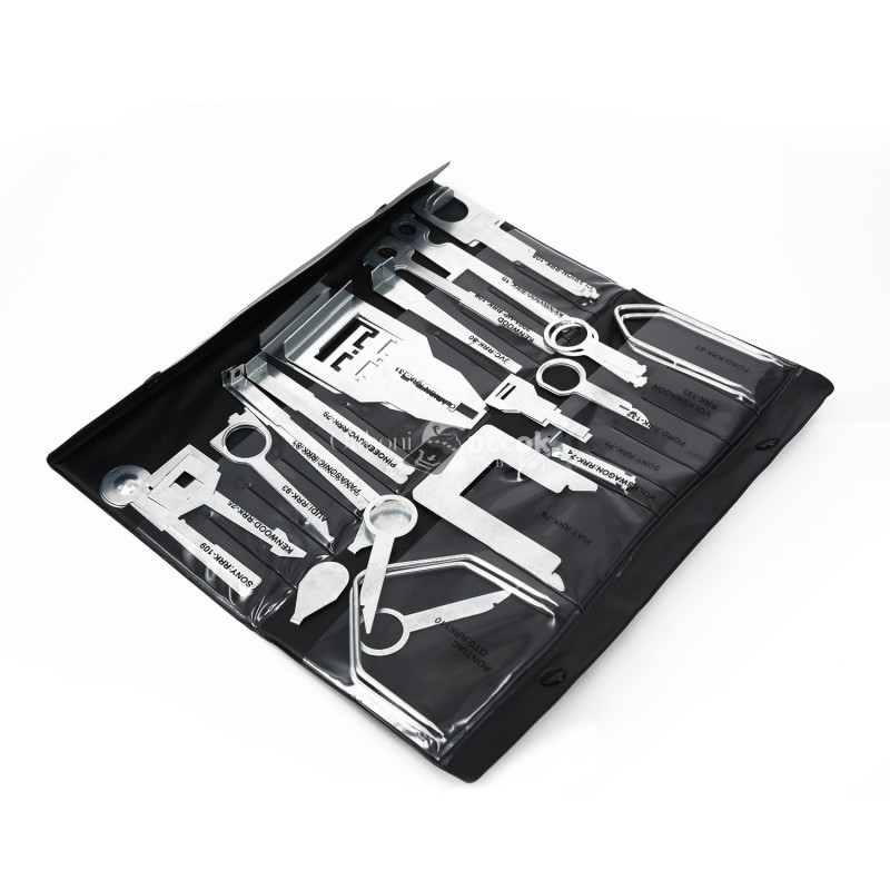 Image of Autórádió kiemelő és telepítő szerszámkészlet (38 db-os) - Professzionális autóhifi szerelőkészlet