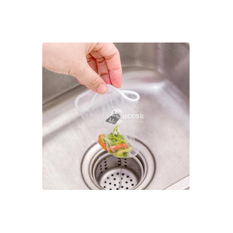 Image of Konyhai mosogató szűrő szemeteszsák - Praktikus hulladékgyűjtő kiegészítő