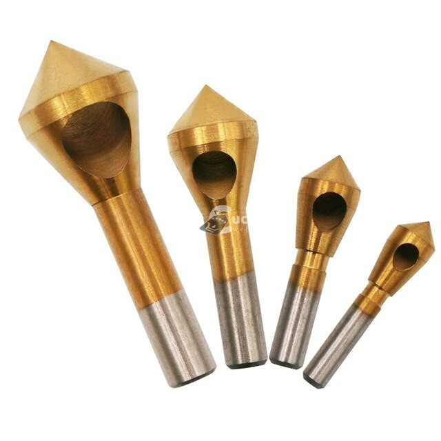 Image of Titán Bevonatú Süllyesztő Fúrószár Készlet (4 db) - Precíziós Fémmegmunkáláshoz