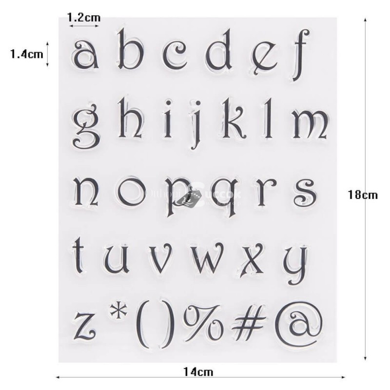 Image of Szilikon ABC-s torta-desszert díszítő forma sütéshez és dekoráláshoz