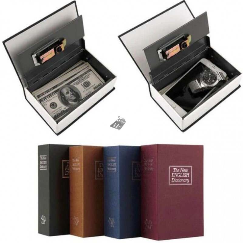 Image of Könyv széf, könyv alakú rejtett biztonsági tárolódoboz értéktárgyak számára