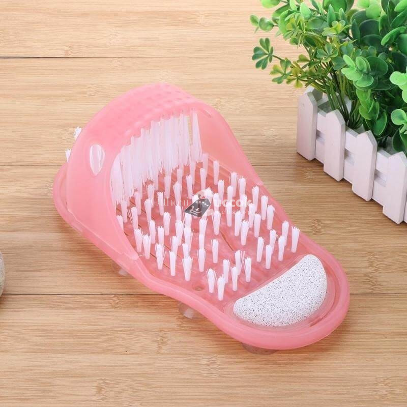 Image of Zuhanypapucs Talpmosó és Hámlasztó Papucs Pink – Lábápoló és Masszírozó Fürdőpapucs