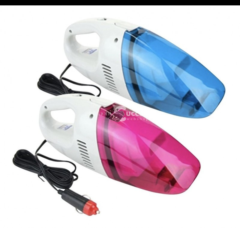 Image of Rózsaszín autós szivargyújtós kézi porszívó - praktikus tisztítóeszköz autóhoz