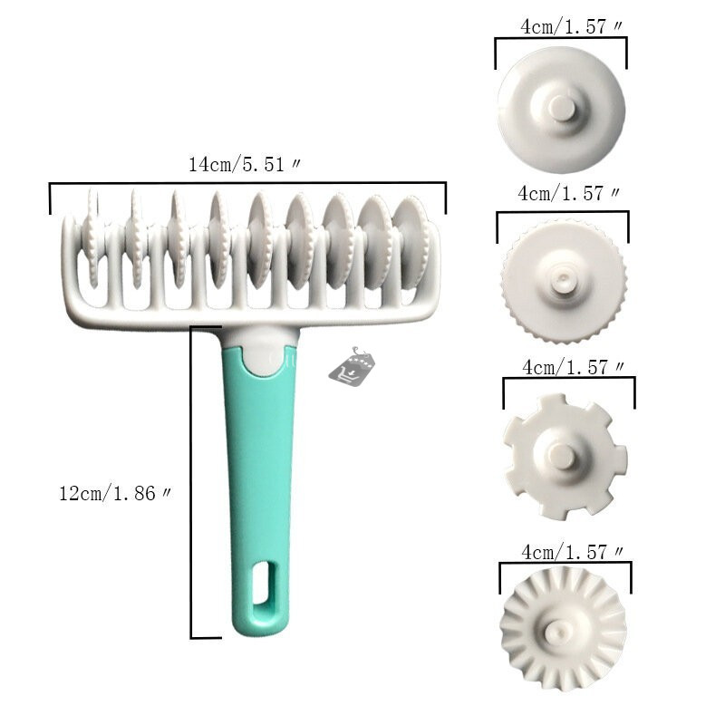 Image of 37 darabos marcipánformázó henger készlet tortadíszítéshez