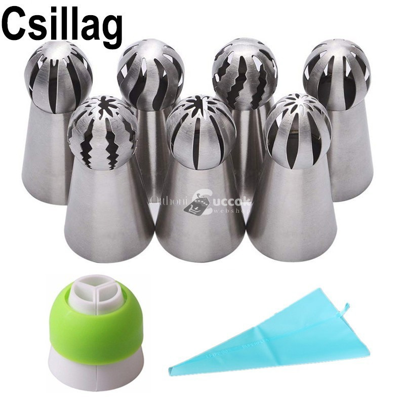 Image of Sütemény Díszítő Készlet Habzsákkal és Cserélhető Csövekkel - Kreatív Tortadíszítéshez