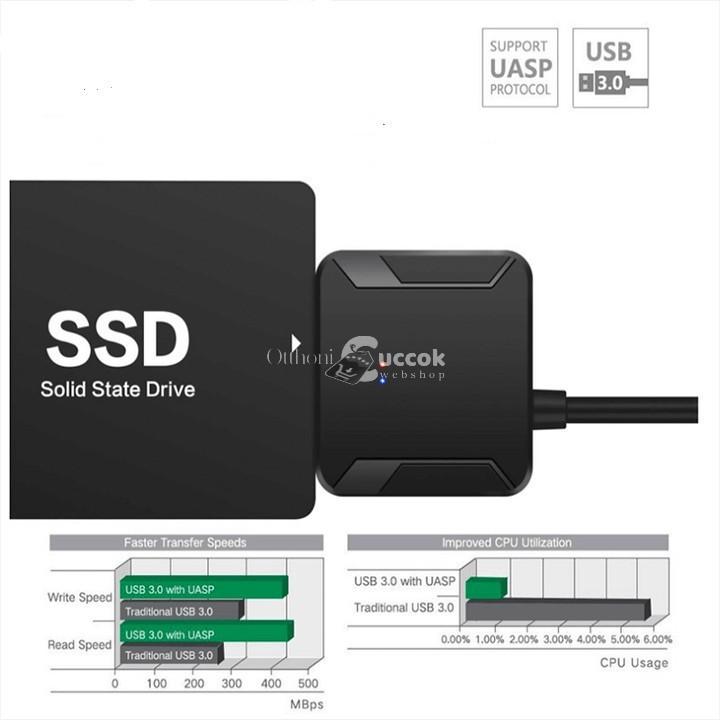 Image of USB 3.0 - SATA adapter külső merevlemez csatlakoztatásához