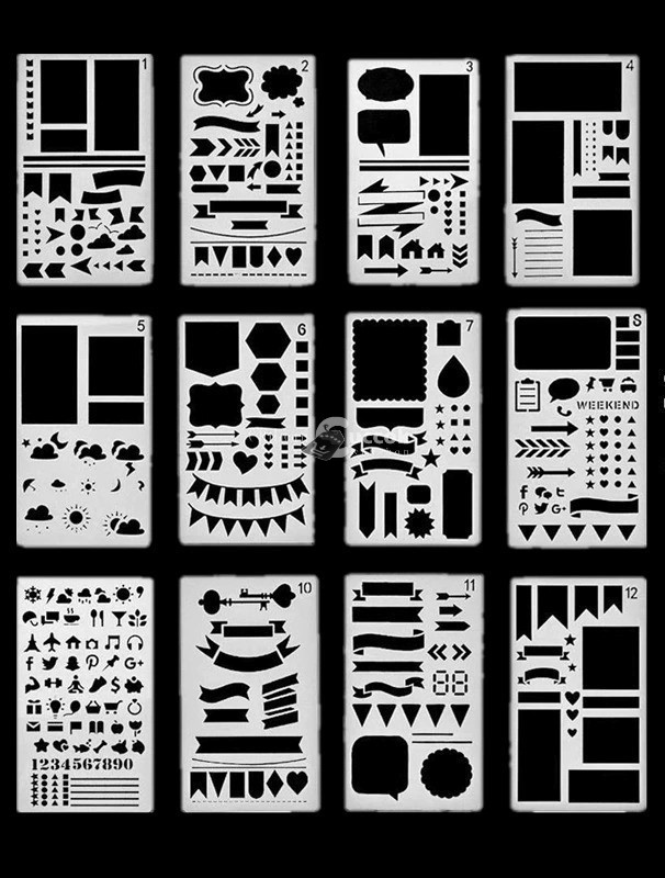 Image of Sablon készlet jegyzetfüzethez szövegbuborékos kreatív rajzoláshoz és jegyzeteléshez