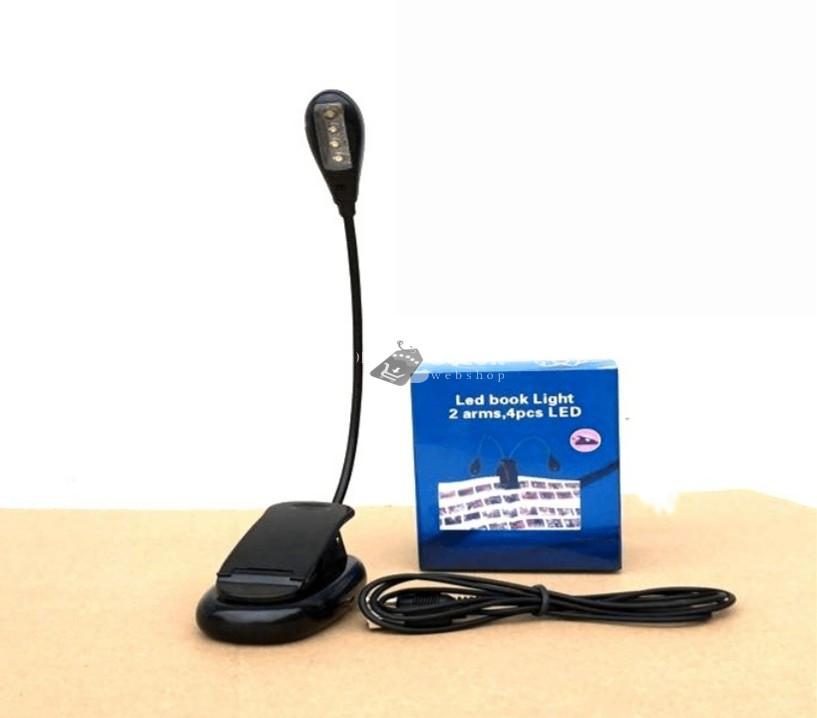 Image of Csiptethető LED olvasólámpa energiatakarékos világításhoz