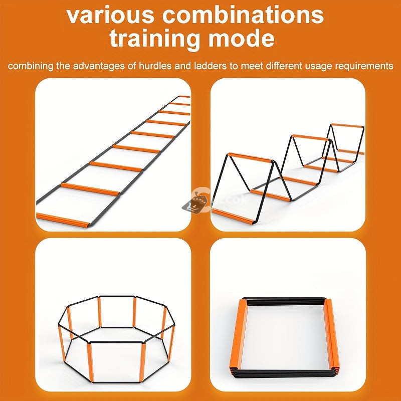 Image of 8 Lépcsős Agility Edző Létra Gyorsaság és Ügyesség Fejlesztéséhez