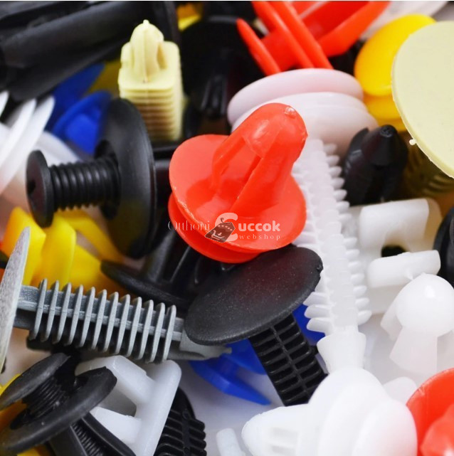 Image of Autó alkatrész rögzítő patent készlet, 200 db-os csomag különféle járművekhez