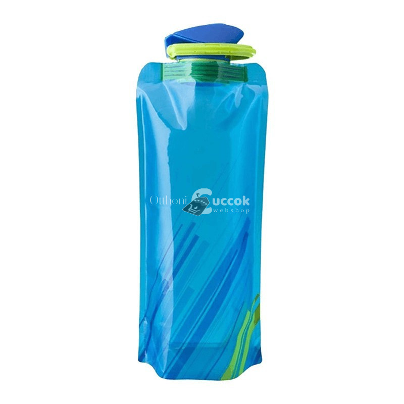 Image of Összehajtható Kék Vizes Palack Utazáshoz, 700 ml Kapacitással
