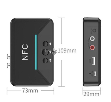 Image of Bluetooth 5.0 audio vevő adapter - vezeték nélküli zenelejátszás autóban és otthoni hangrendszerekhez