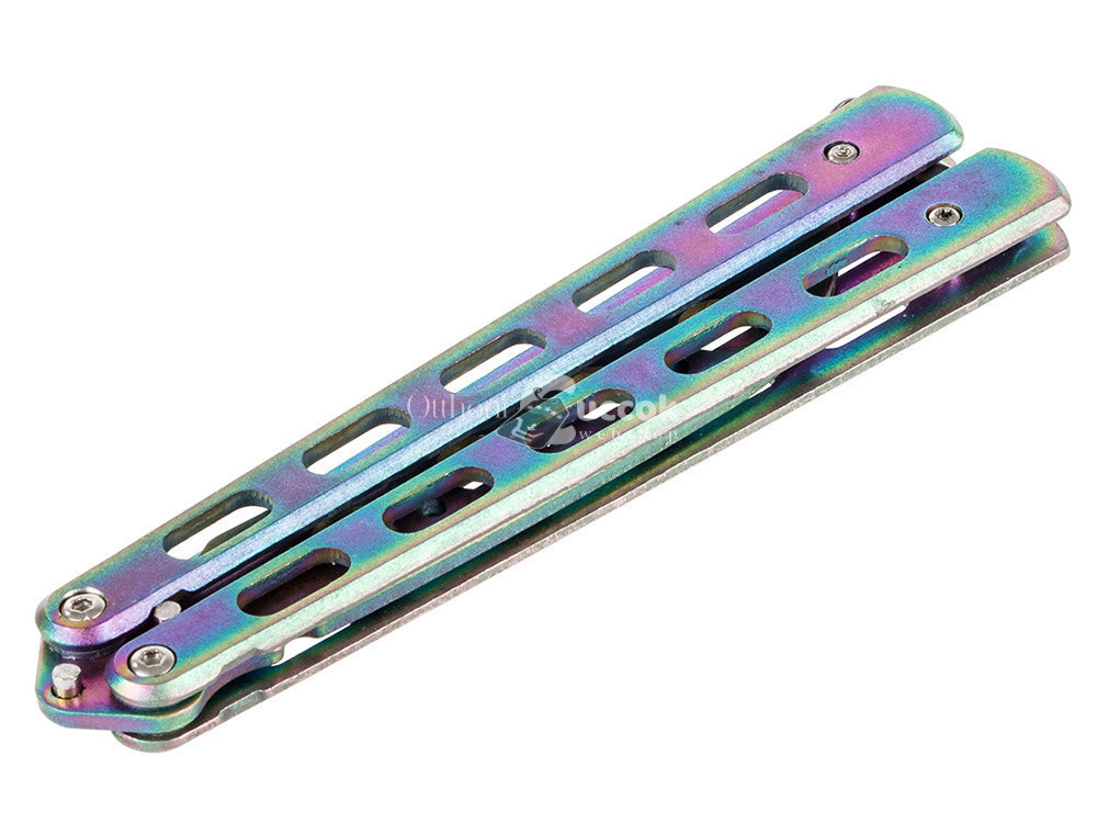 Image of Színátmenetes Gyakorló Pillangókés - Biztonságos Edző Kés Trükkökhöz