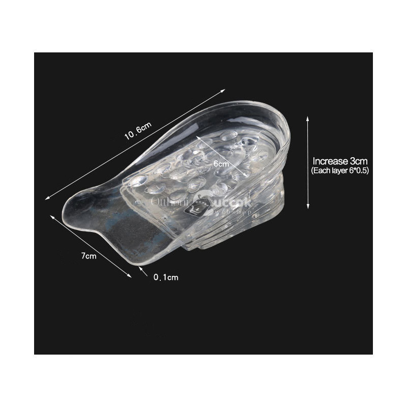 Image of Szilikon sarokemelő - kényelmes és puha talpbetét sarokfájdalom enyhítésére
