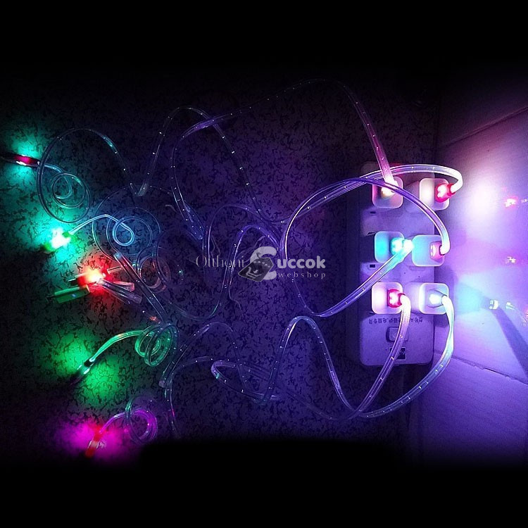 Image of Világítós Micro USB töltő- és adatkábel szett, 5 darabos csomag