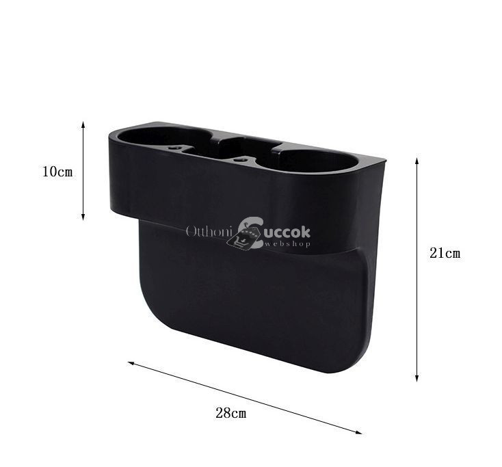 Image of Autós pohártartó, dupla tartórésszel, praktikus utazáshoz