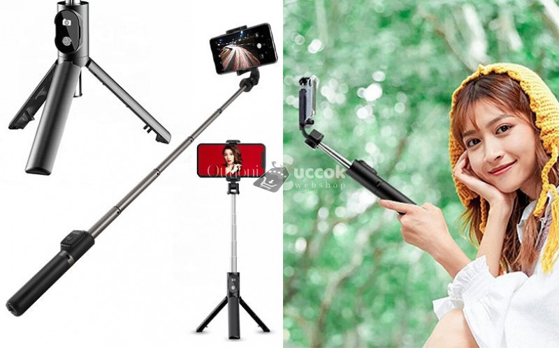 Image of P30 Prémium Bluetooth Wireless Selfie Bot és Állvány Egyben - Beépített Távirányítóval Fotózáshoz és Videókészítéshez