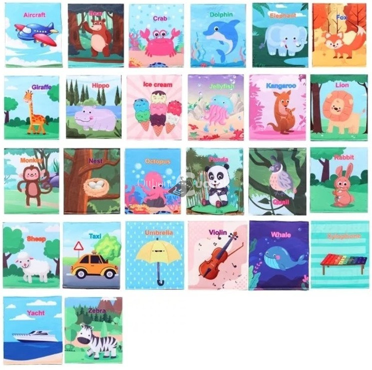 Image of Állatos tanulókártya gyerekeknek - korai fejlesztő játék