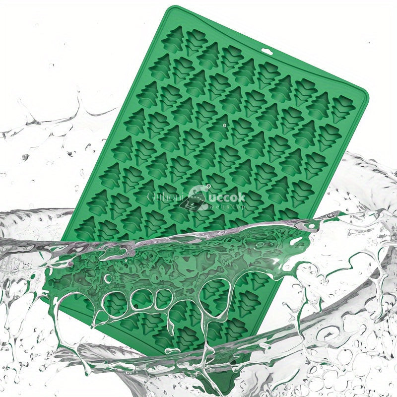 Image of Mini karácsonyfa alakú szilikon csokoládé öntőforma sütéshez és dekoráláshoz