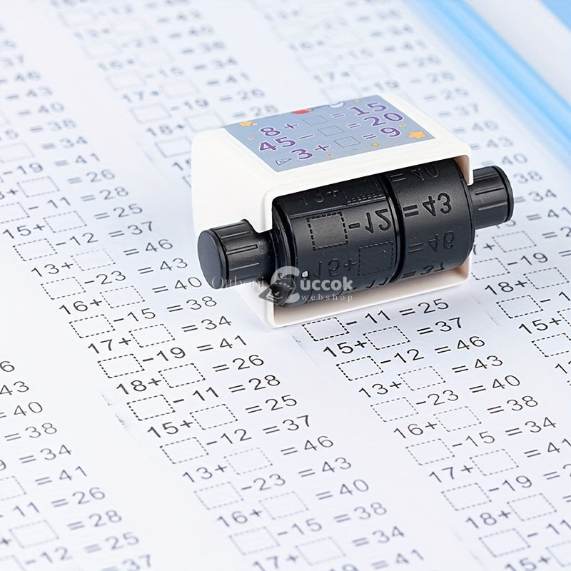 Image of 2db Matematikai Összeadás és Kivonás Oktatási Pecsét Készlet + Tinta