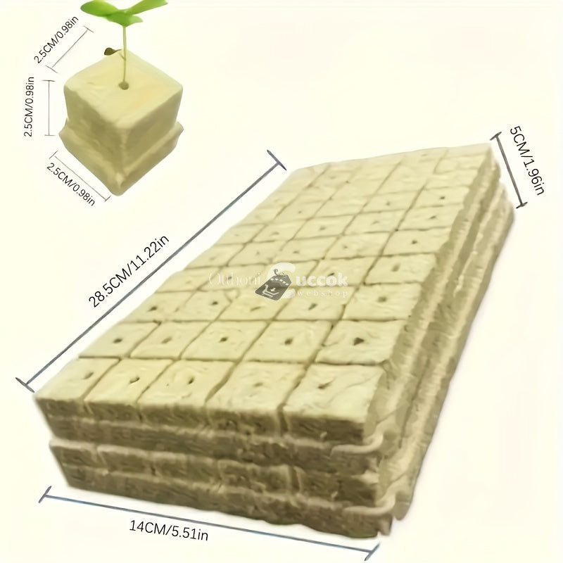 Image of 100db Föld nélküli Hidroponikus Palánta Nevelő Kocka Készlet