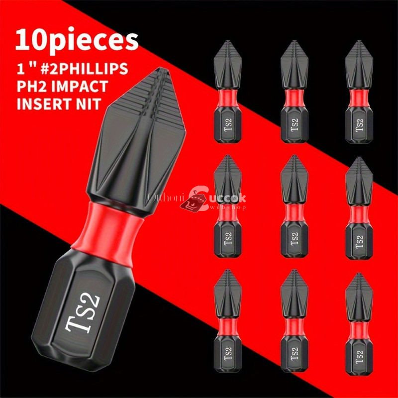 Image of 5db Volfrámacél Mágneses Bitfej - Precíziós Csavarhúzó Kiegészítők