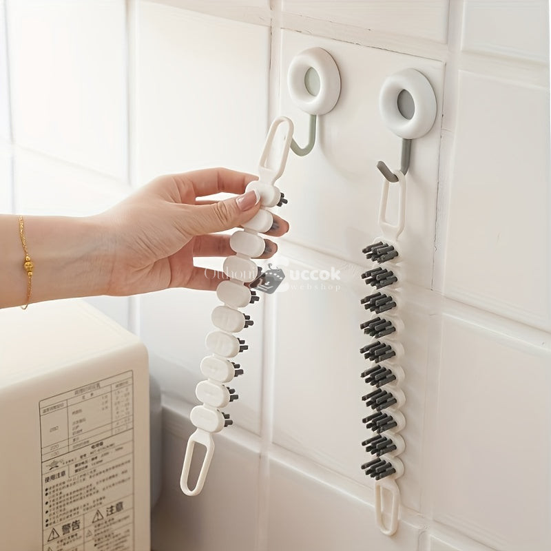 Image of Rugalmas Réstisztító Kefe - Kemény Sörtéjű Takarítókefe Szűk Helyekhez