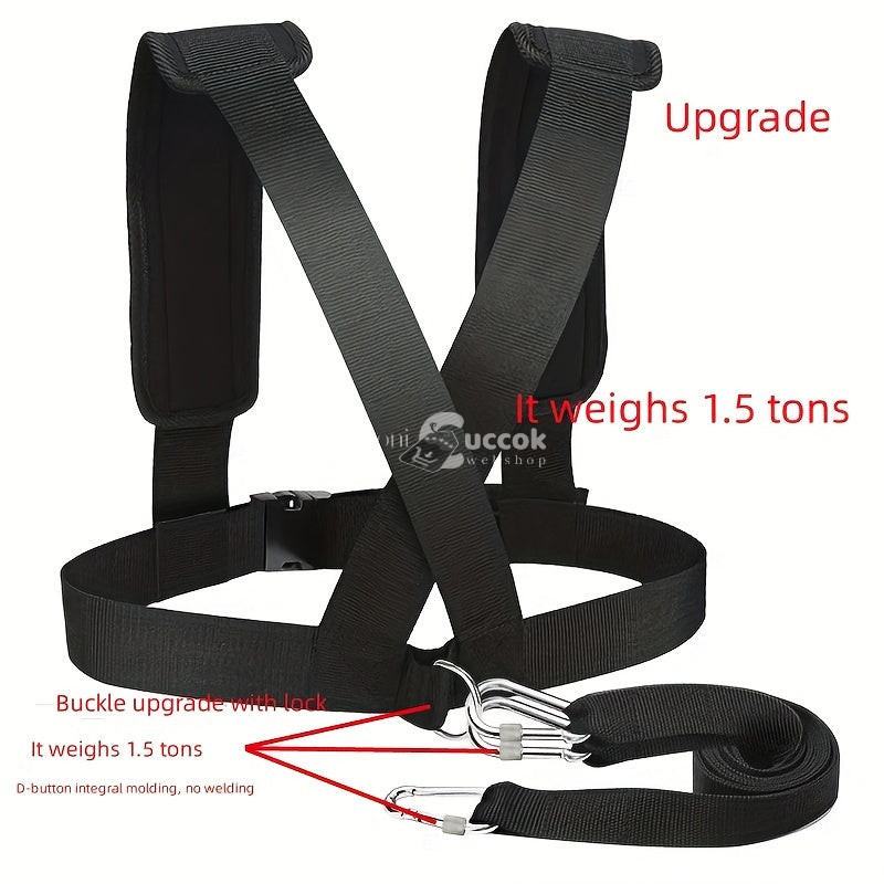 Image of Erősítő szán visszahúzó övvel, fitnesz-ellenállás edzőpánt, gyorsaság és agility edző övvel