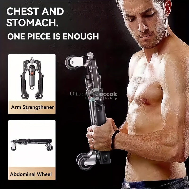 Image of Hidraulikus karerősítő és mellkasi edző – Felsőtest izomerősítő fitnesz eszköz