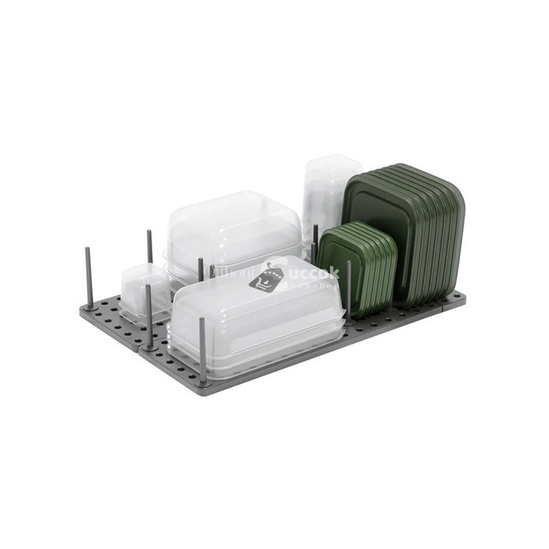 Image of Edénytartó fiók kiegészítő fedelek tároló állvány - Praktikus konyhai szervezőrendszer a hatékony fedőtároláshoz