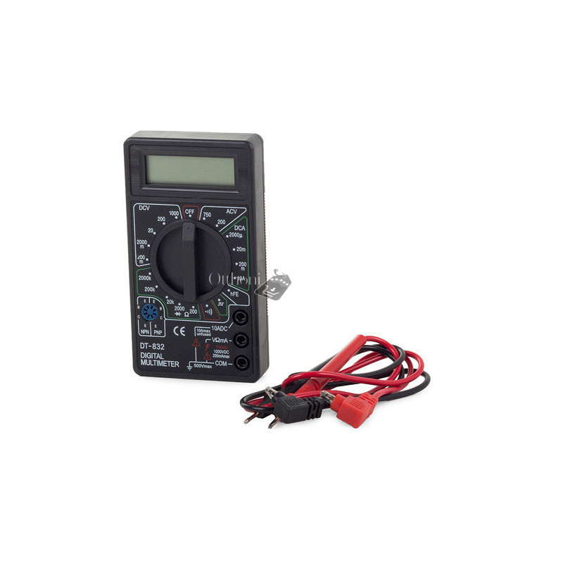 Image of Digitális multiméter teszter LCD kijelzővel - Precíziós mérőműszer feszültségméréshez, áramméréshez és ellenállásméréshez