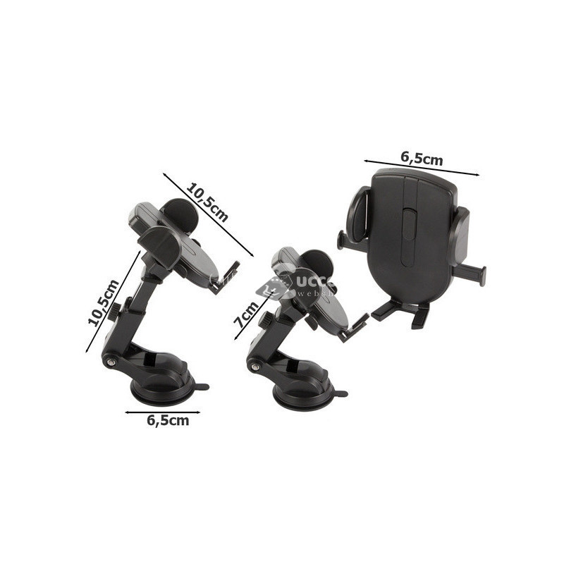 Image of Autós telefontartó szélvédőre és műszerfalra, erősített stabilitású telefon tartó autóba